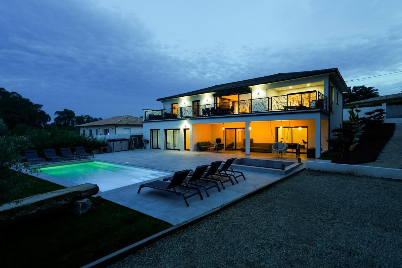 Tres Belle Villa A Ghisonaccia Avec Piscine Chauffee Kültér fotó
