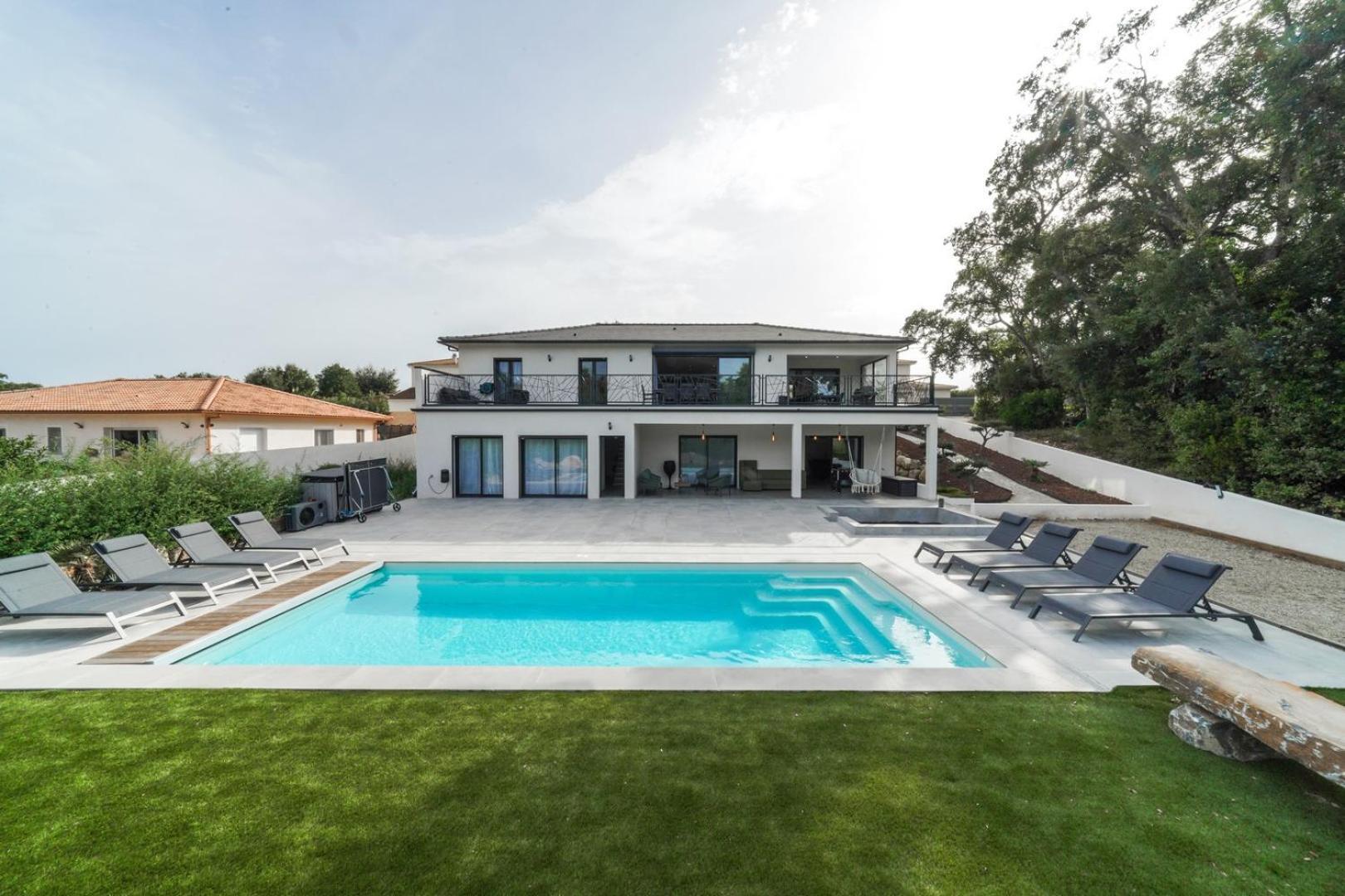 Tres Belle Villa A Ghisonaccia Avec Piscine Chauffee Kültér fotó